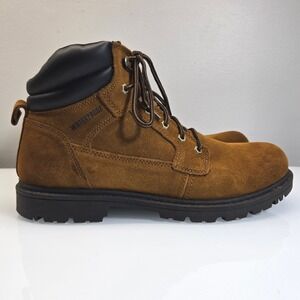 Brahma Waterproof Boot Men 13 Brown Suede Leather Workwear Safety Soft Toe Bravo